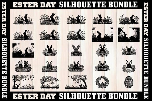 Easter Day Silhouette Bundle - Download Now