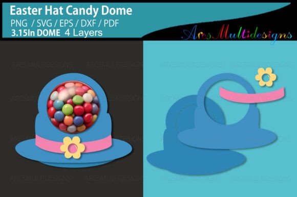 Easter Hat Candy Dome Holder - Download Now