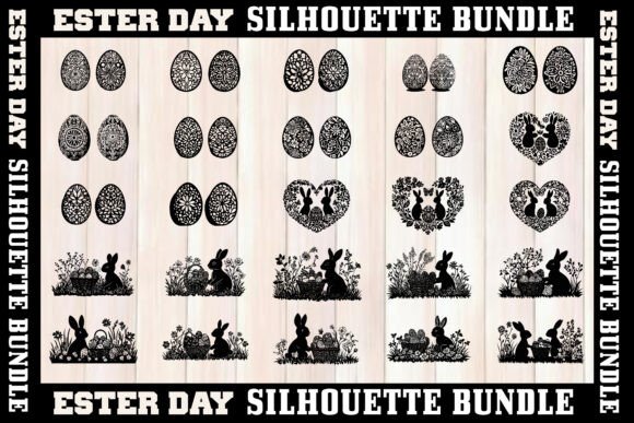Easter Day Silhouette Bundle - Download Now