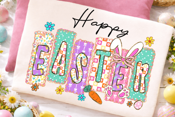 Preppy Easter Sublimation Design, Spring - Download Now