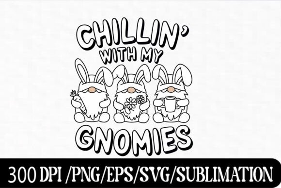 Funny Easter Gnome Bunny Design - Download Now