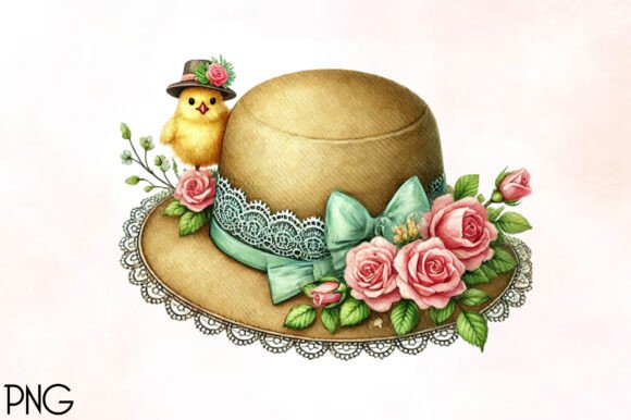 Easter Hat Sublimation Clipart - Download Now