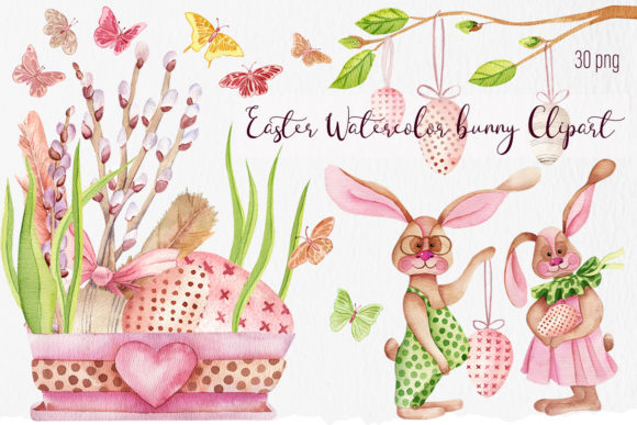 Download Easter Watercolor Bunny Clipart - Watercolor bunny clipart Collection