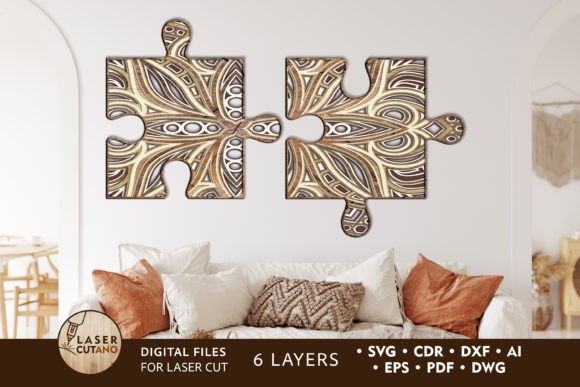 Puzzle Multilayer Laser Cut Files - Download Now