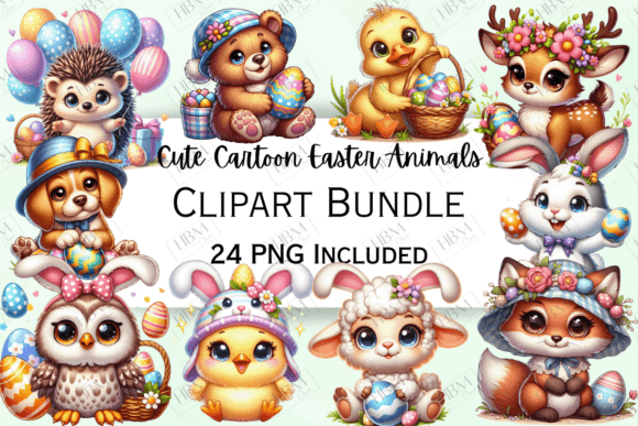 Download Cartoon Easter Animals - Premium Resources