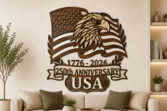 American 250th Anniversary Laser Cut SVG - Download Now