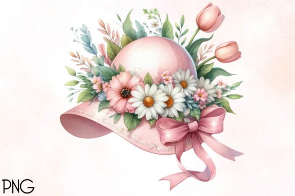 Easter Hat Sublimation Clipart - Download Now