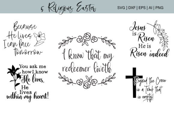 Religious Easter Bundle Cutting Files - Download Now